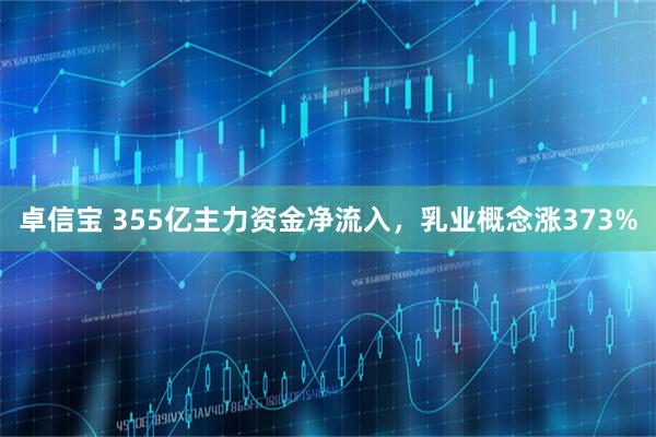 卓信宝 355亿主力资金净流入，乳业概念涨373%