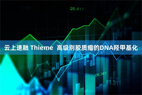 云上速融 Thieme  高级别胶质瘤的DNA羟甲基化